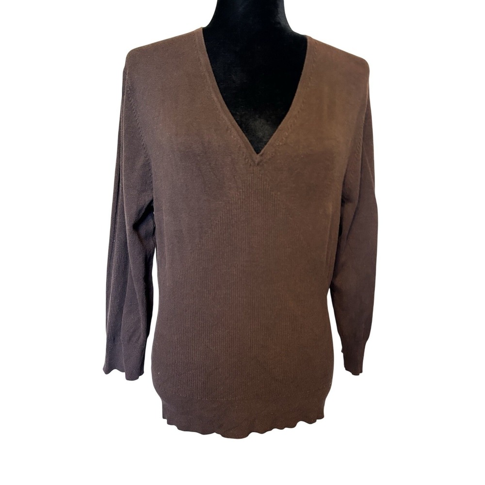 Spenser Jeremy Silk Blend Brown‎ Sweater Size Large